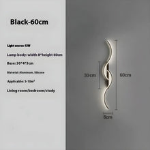 Carregar imagem no visualizador da galeria, LED Wall Lamp - Modern Minimalist Strip Light for Bedroom &amp; Living Room
