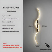 Carregar imagem no visualizador da galeria, LED Wall Lamp - Modern Minimalist Strip Light for Bedroom &amp; Living Room
