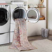 Load image into Gallery viewer, Cream Rust Leeston Washable Rug - Clearance
