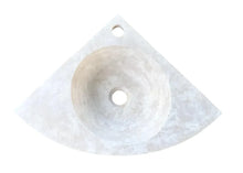 Load image into Gallery viewer, Troia Light Travertine Wall-mount Bathroom Corner Vanity Sink (W)16&quot; (L)16&quot; (H)4&quot;

