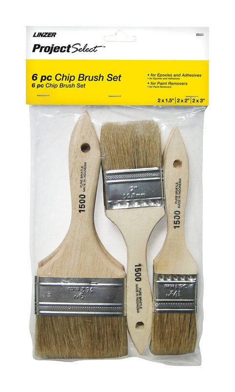 LINZER PRODUCTS CORP Brushes Linzer Project Select Assorted in. Flat Chip Brush 077089150605