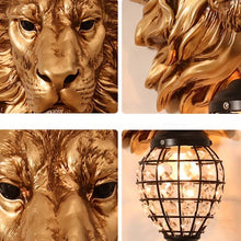 Load image into Gallery viewer, Lion Head Wall Lamp
