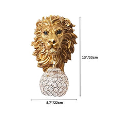 Load image into Gallery viewer, Lion Head Wall Lamp
