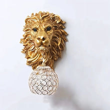 Load image into Gallery viewer, Lion Head Wall Lamp
