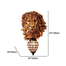 Load image into Gallery viewer, Lion Head Wall Lamp
