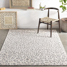 Cargar imagen en el visor de la galería, Beige Liversedge Leopard Print Area Rug
