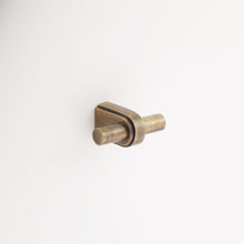 Load image into Gallery viewer, Madelyn Carter Cabinet Knobs &amp; Handles Antique Brass Brunswick Solid Brass Finger Pull
