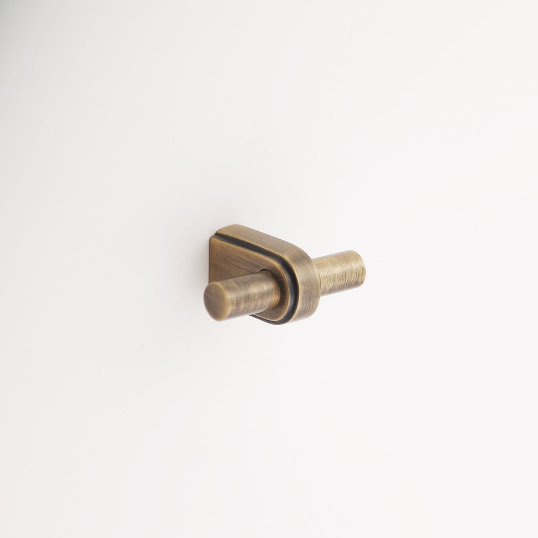 Madelyn Carter Cabinet Knobs & Handles Antique Brass Brunswick Solid Brass Finger Pull