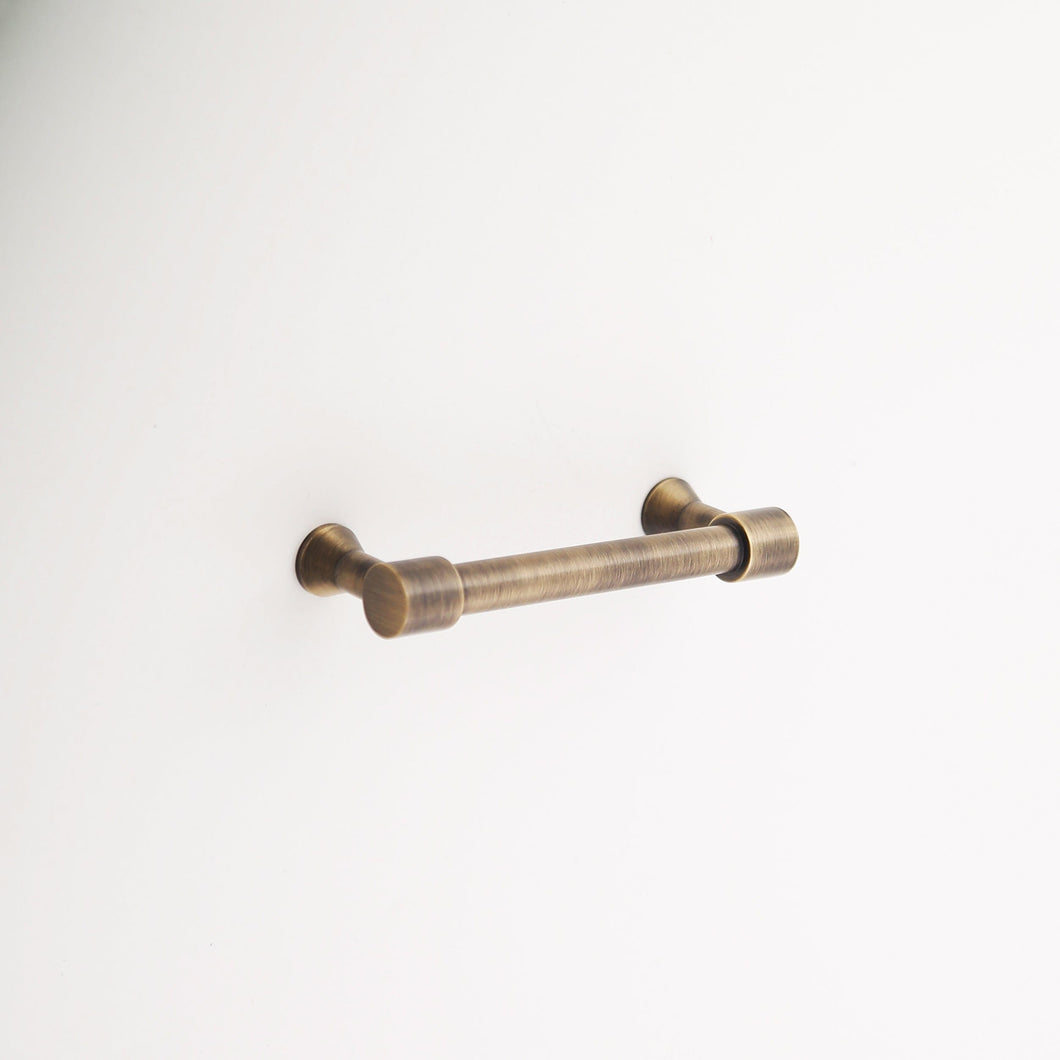 Madelyn Carter Cabinet Knobs & Handles Antique Brass Liberty Solid Brass Drawer Pull - 3.75 Inch Centers