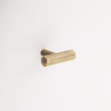 Load image into Gallery viewer, Madelyn Carter Cabinet Knobs &amp; Handles Antique Brass Nora Solid Brass Cabinet Knob - Finger Pull
