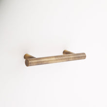 Load image into Gallery viewer, Madelyn Carter Cabinet Knobs &amp; Handles Antique Brass Sebastian Solid Brass Drawer Pull - 3.75 In Centers
