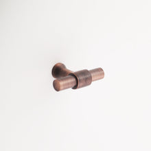 Load image into Gallery viewer, Madelyn Carter Cabinet Knobs &amp; Handles Antique Copper Emma Solid Brass Cabinet Knob - Finger Pull
