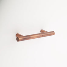 Load image into Gallery viewer, Madelyn Carter Cabinet Knobs &amp; Handles Antique Copper Sebastian Solid Brass Drawer Pull - 3.75 In Centers
