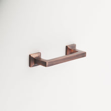 Load image into Gallery viewer, Madelyn Carter Cabinet Knobs &amp; Handles Antique Copper Victor Solid Brass Drawer Pull - 4 Inch Centers
