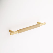 Load image into Gallery viewer, Madelyn Carter Cabinet Knobs &amp; Handles Grayson Knurled Solid Brass Drawer Pull
