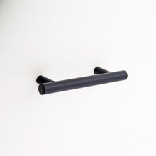 Load image into Gallery viewer, Madelyn Carter Cabinet Knobs &amp; Handles Matte Black Sebastian Solid Brass Drawer Pull - 3.75 In Centers
