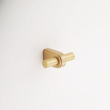 Load image into Gallery viewer, Madelyn Carter Cabinet Knobs &amp; Handles Satin Brass Brunswick Solid Brass Finger Pull
