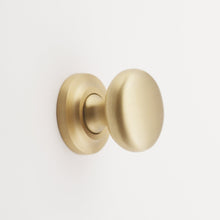 Load image into Gallery viewer, Madelyn Carter Cabinet Knobs &amp; Handles Satin Brass Kayla Solid Brass Cabinet Knob - 1.25&quot;
