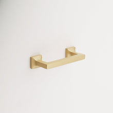 Load image into Gallery viewer, Madelyn Carter Cabinet Knobs &amp; Handles Satin Brass Victor Solid Brass Drawer Pull - 4 Inch Centers
