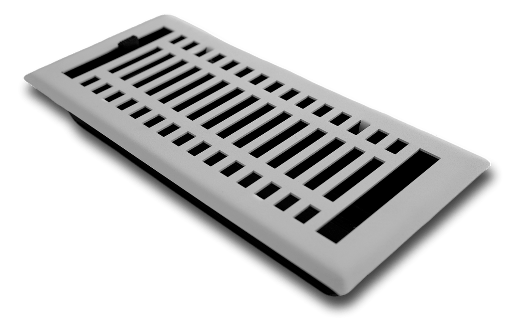 Madelyn Carter Vents & Flues 2 x 10 (Overall: 3.625 x 11.375) Steel Modern Vent Cover - White
