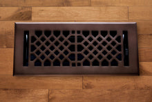 Load image into Gallery viewer, Madelyn Carter Vents &amp; Flues 2 x 10 (Overall: 3.75 x 11.5) Cast Brass Vintage Industrial Vent Cover - Oil Rubbed Bronze
