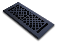 Load image into Gallery viewer, Madelyn Carter Vents &amp; Flues 2 x 10 (Overall: 3.75 x 11.5) Cast Iron Vintage Industrial Vent Covers - Black
