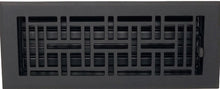 Load image into Gallery viewer, Madelyn Carter Vents &amp; Flues 4 x 12 (Overall: 5.25 x 13.5) Cast Aluminum Arts &amp; Crafts Vent Cover - Black
