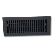Load image into Gallery viewer, Madelyn Carter Vents &amp; Flues 4 x 12 (Overall: 5.25 x 13.5) Cast Aluminum Contemporary Vent Covers - Black
