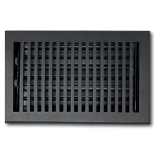 Load image into Gallery viewer, Madelyn Carter Vents &amp; Flues 6 x 10 (Overall: 7.25 x 11.5) Cast Aluminum Contemporary Vent Covers - Black
