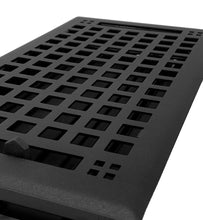 Load image into Gallery viewer, Madelyn Carter Vents &amp; Flues 6 x 10 (Overall: 7.25 x 11.5) Steel Artisan Vent Covers - Black
