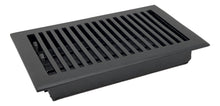 Load image into Gallery viewer, Madelyn Carter Vents &amp; Flues 6 x 12 (Overall: 7.25 x 13.5) Cast Aluminum Contemporary Vent Covers - Black
