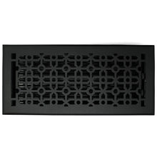 Load image into Gallery viewer, Madelyn Carter Vents &amp; Flues 6 x 14 (Overall: 7.25 x 15.5) Cast Aluminum Cathedral Vent Cover - Black
