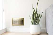 Load image into Gallery viewer, Madelyn Carter Vents &amp; Flues Steel Artisan Vent Covers - Brushed Brass
