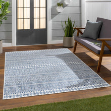 Load image into Gallery viewer, Madras Light Blue Green All Over Performance Area Rug

