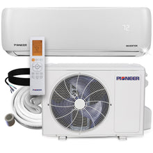 Load image into Gallery viewer, Pioneer® EStar™ 9,000 BTU 24 SEER2 Ductless Mini-Split Inverter++ Energy-Star Air Conditioner Heat Pump System Full Set 230V
