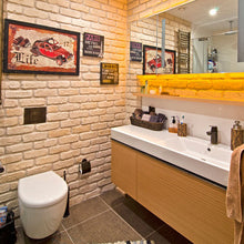 Load image into Gallery viewer, Barok Milk White Manufactured Stone Handmade Brick Veneer - Livfloors Collection
