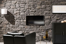 Carregar imagem no visualizador da galeria, Ashlar Pattern Masso Anthracite Manufactured Stone Handmade Veneer - Livfloors Collection

