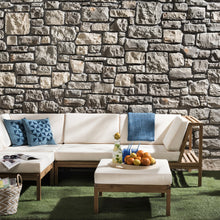 Carregar imagem no visualizador da galeria, Ashlar Pattern Masso Olive Manufactured Stone Handmade Veneer - Livfloors Collection
