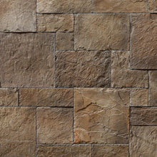 Carregar imagem no visualizador da galeria, Ashlar Pattern Petra Coffee Manufactured Stone Handmade Veneer - Livfloors Collection
