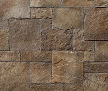 Carregar imagem no visualizador da galeria, Ashlar Pattern Petra Coffee Manufactured Stone Handmade Veneer - Livfloors Collection
