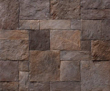 Carregar imagem no visualizador da galeria, Ashlar Pattern Petra Granat Manufactured Stone Handmade Veneer - Livfloors Collection
