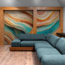 Cargar imagen en el visor de la galería, Colorful Marble Slate Wallpaper Mural. #6737

