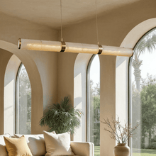 Load image into Gallery viewer, Miglan Alabaster Chandelier Light
