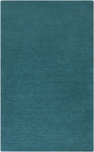 Carregar imagem no visualizador da galeria, Brockton Solid Teal Wool  Rug
