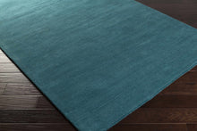 Carregar imagem no visualizador da galeria, Brockton Solid Teal Wool  Rug

