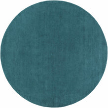 Carregar imagem no visualizador da galeria, Brockton Solid Teal Wool  Rug
