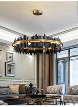 Carregar imagem no visualizador da galeria, Mirodemi chandelier 1 Ring - 31.5&#39;&#39; MIRODEMI® Modern Creative Circular Chandelier for Living Room, Dining Room
