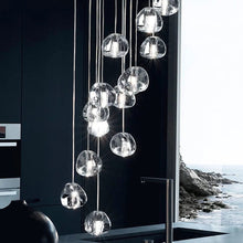 Carregar imagem no visualizador da galeria, Mirodemi chandelier 10 Lights / Cool light MIRODEMI® Hanging modern crystal lamp for staircase, living room, stairwell

