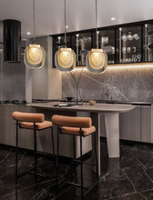 Carregar imagem no visualizador da galeria, Mirodemi chandelier 3 pendants / Warm Light 3000K MIRODEMI® Creative LED chandelier for staircase, lobby, bedroom, stairwell
