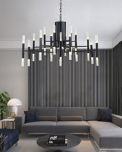 Load image into Gallery viewer, Mirodemi chandelier 36 lights - Dia40.2*H27.6&quot; / Cold light / Black Mirodemi® Gold/Black Postmodern LED Chandelier For Living Room, Lobby, Restaurant
